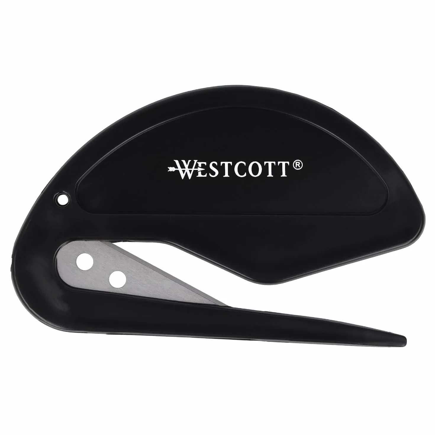 Westcott Coupe-papier lame acier inoxydable poignée sécurité ergonomique E-29699