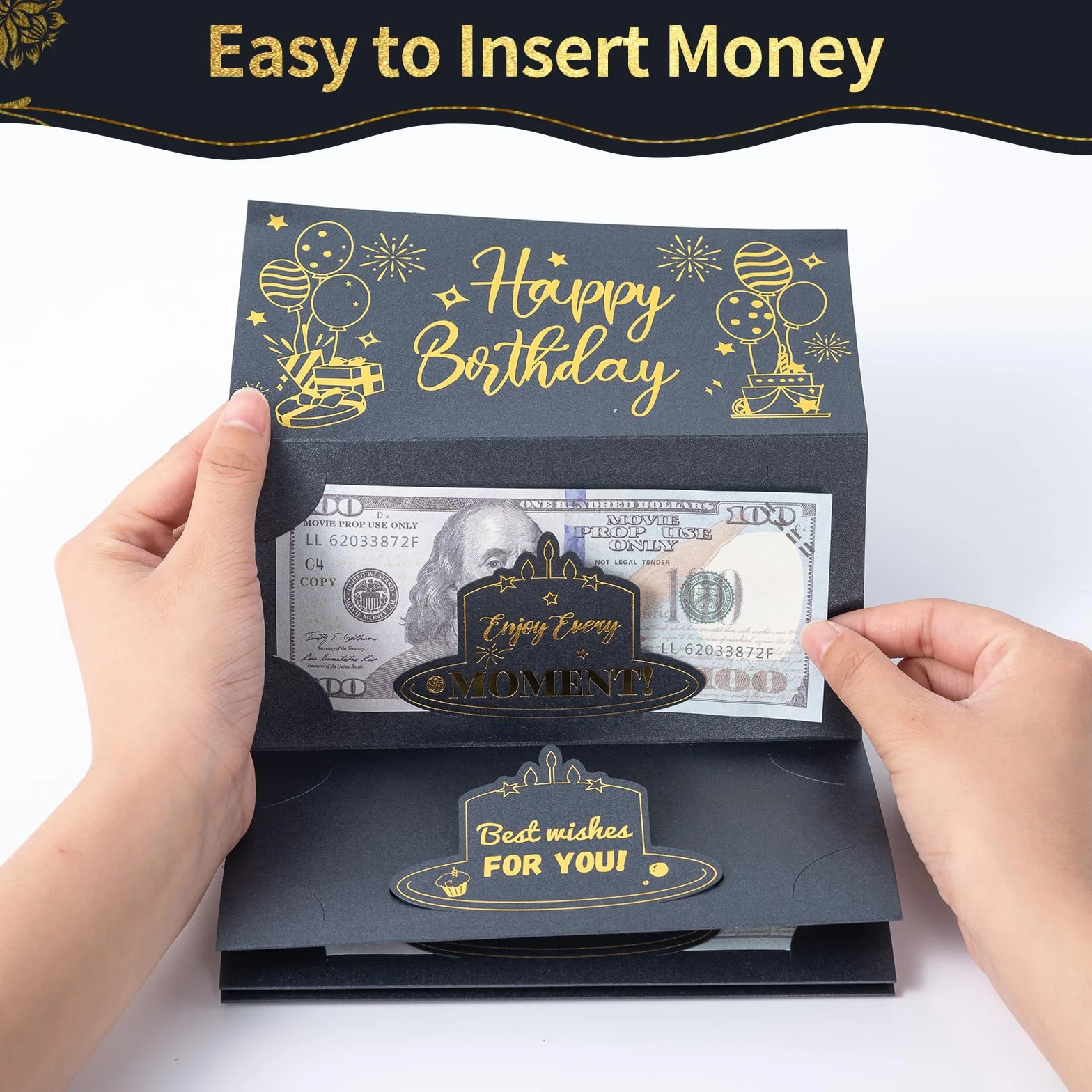 Anniversaire Carte Cadeau Cash Enveloppe Hommes Femmes Enfants