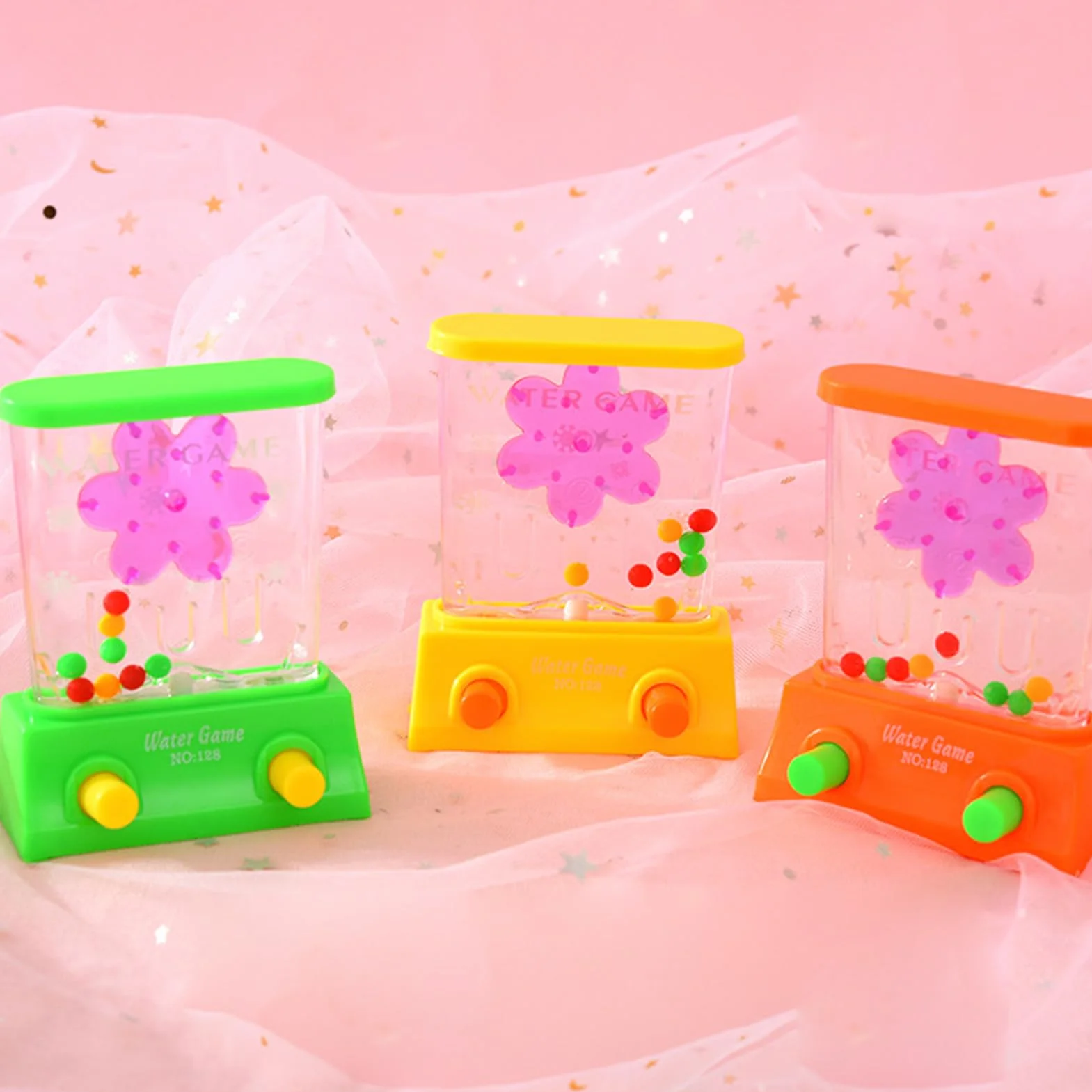 Jeu d'arcade aquatique portable avec anneau jouets de plage éducatifs motricité fine