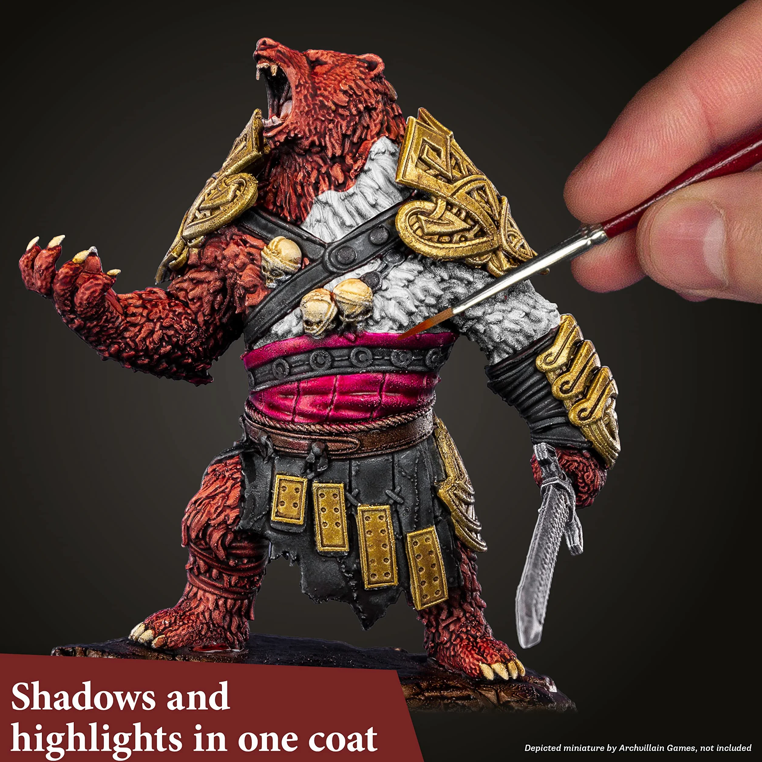 The Army Painter, Speedpaint Most Wanted Set 2.0 Combo, 24 x 18 ml | Peinture acrylique pour maquettes et modélisme, dont 1 pinceau de base & 1 pinceau Dipit