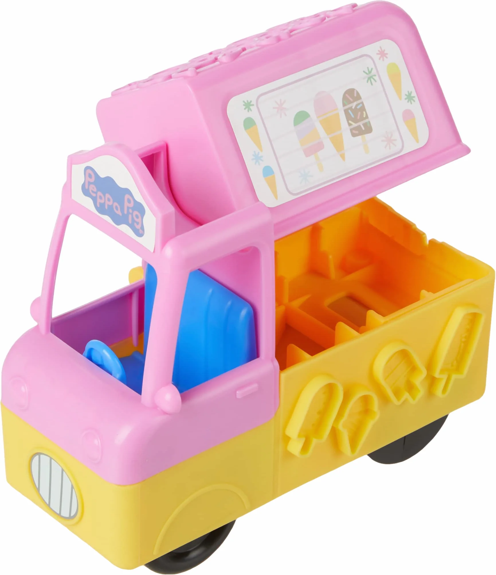 Play-Doh Peppa Pig Le Camion de Glaces Figurines Pâte à Modeler 5 Pots Jouet Créatif 3 Ans