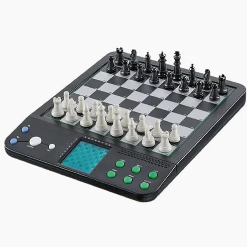 Échiquier électronique avec pièces magnétiques et écran LCD pour jeu d'échecs interactif homme-machine, idéal pour débutants et amateurs