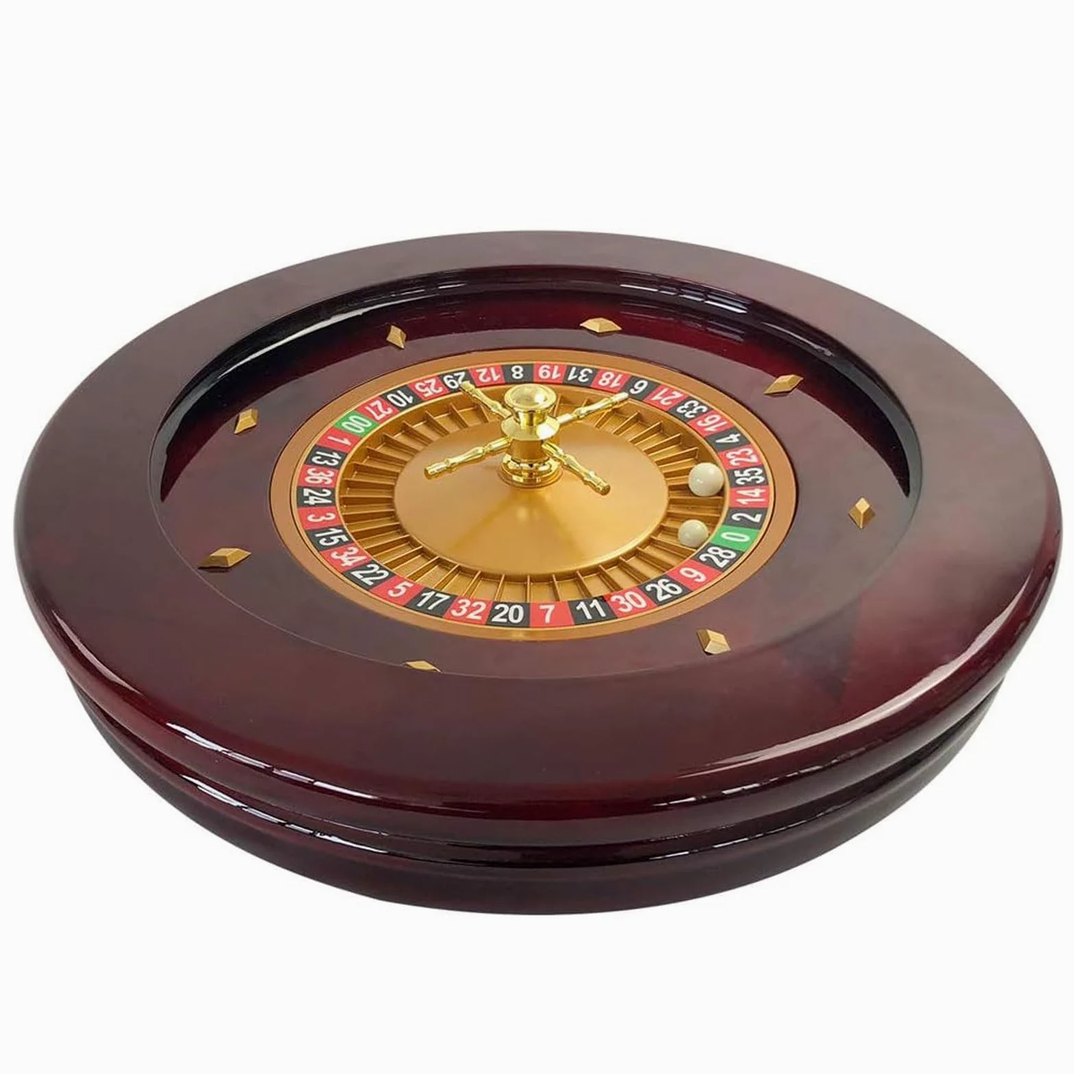 Jeu de roues de roulette en bois – Précision de qualité casino pour soirée de jeu et divertissement à domicile
