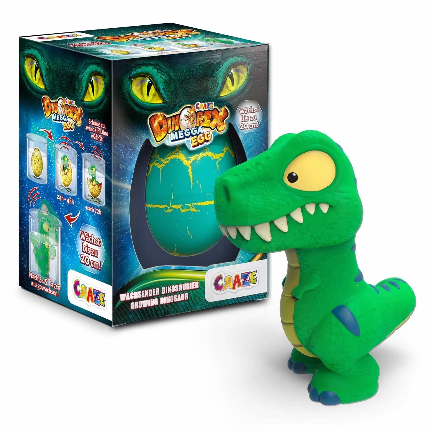 CRAZE Magic Growing Egg Dinosaure à Éclore dans l'Eau - Oeuf Surprise Figurine Jouet Pâques