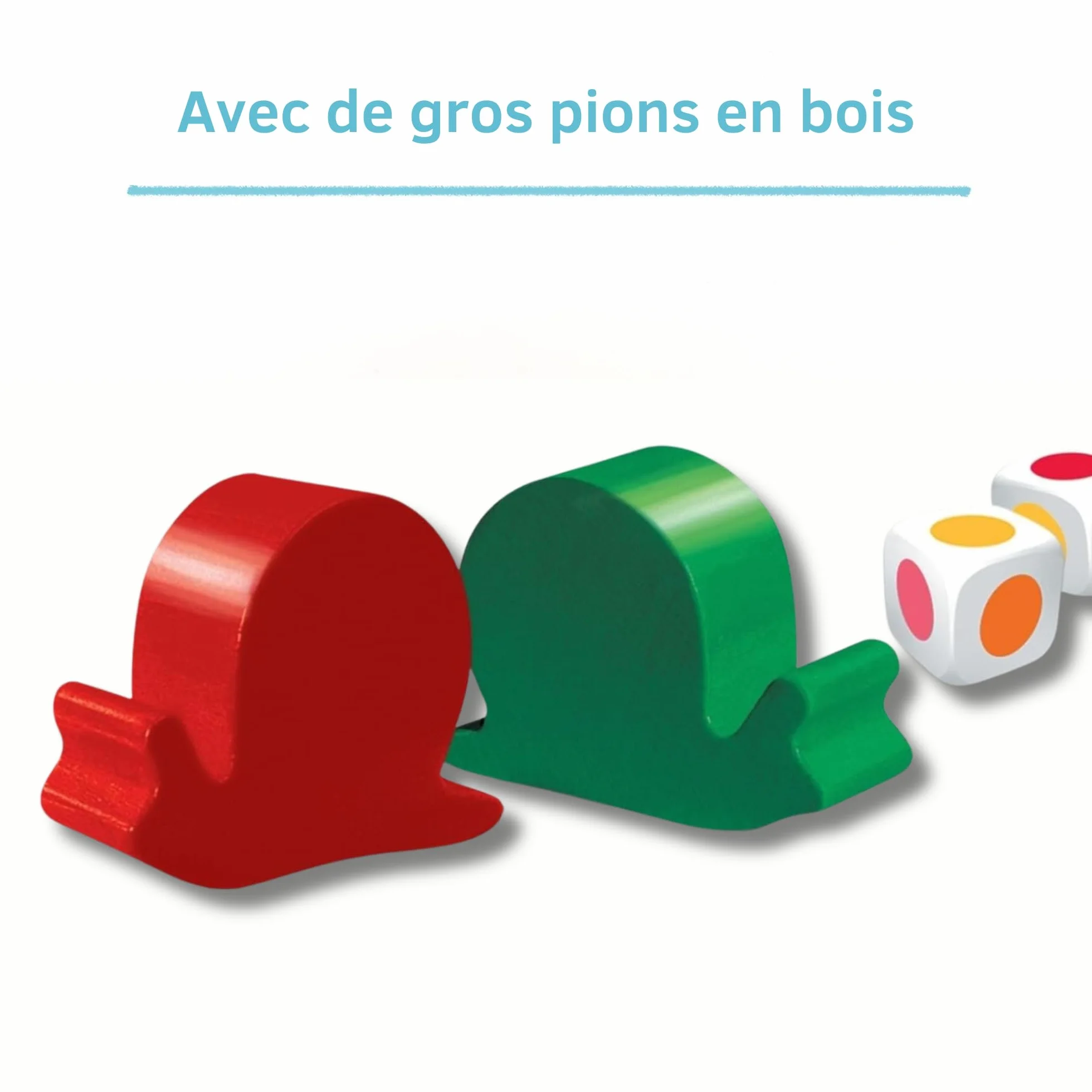 Ravensburger Allez Les Escargots Jeu de société Enfant dès 3 Ans Premier Jeu éducatif Couleurs Parcours Course d'escargots 2 à 6 Joueurs Version française
