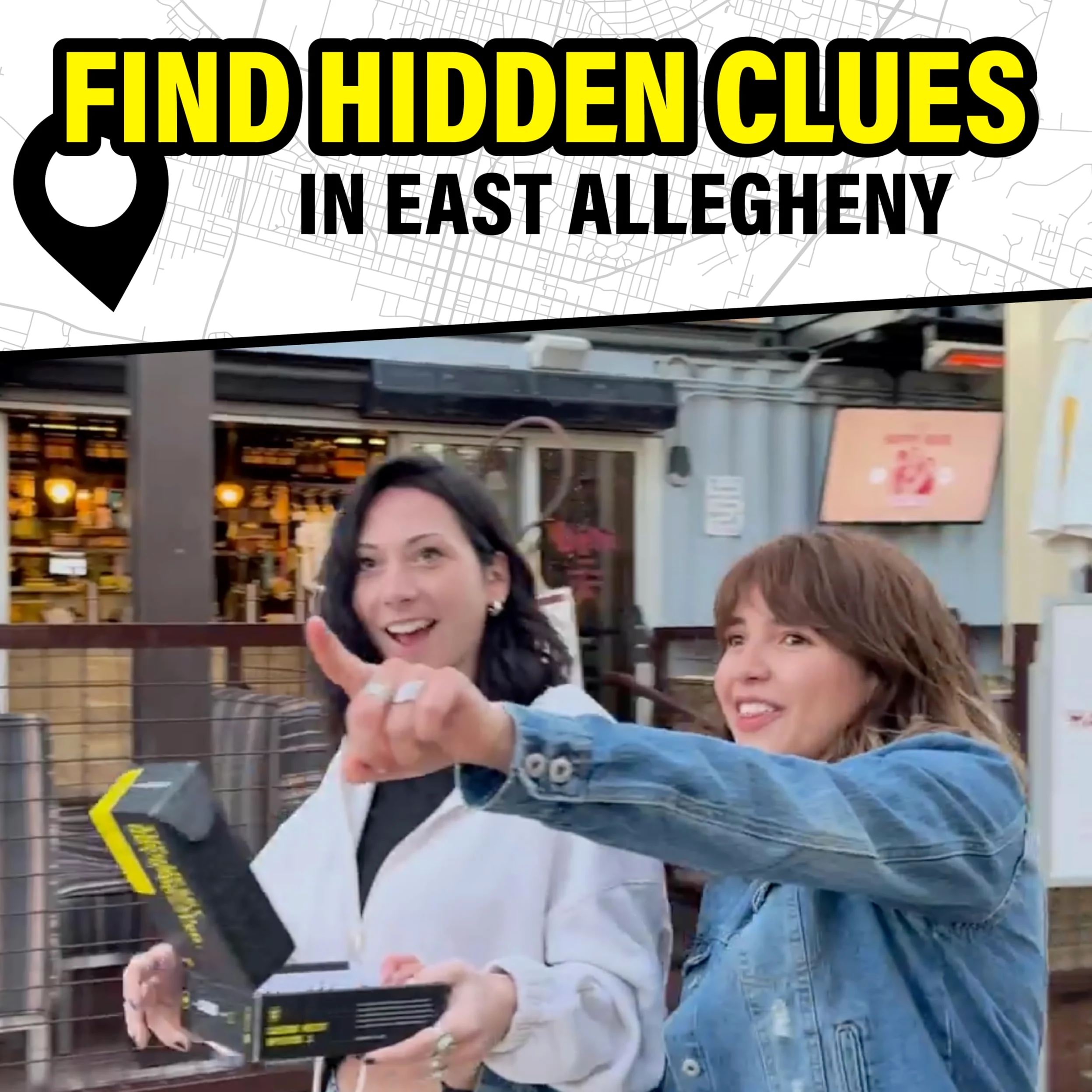 Outdoor Escape Room – Pittsburgh – East Allegheny I Escape The City I Multi-Player Mystery Hunt I Jeu de puzzle interactif pour votre ville