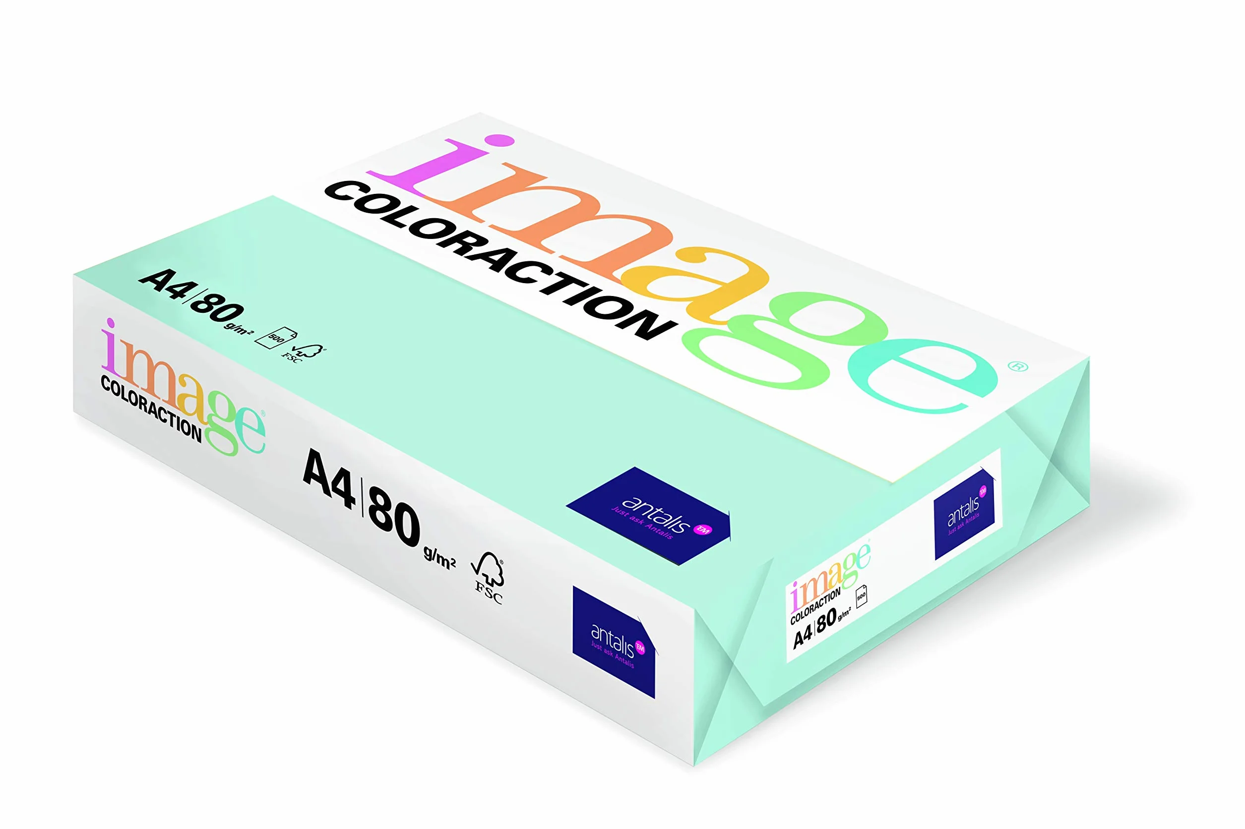Papier de couleur Bleu clair Lagoon 80 g/m² A4 Ramette 500 feuilles