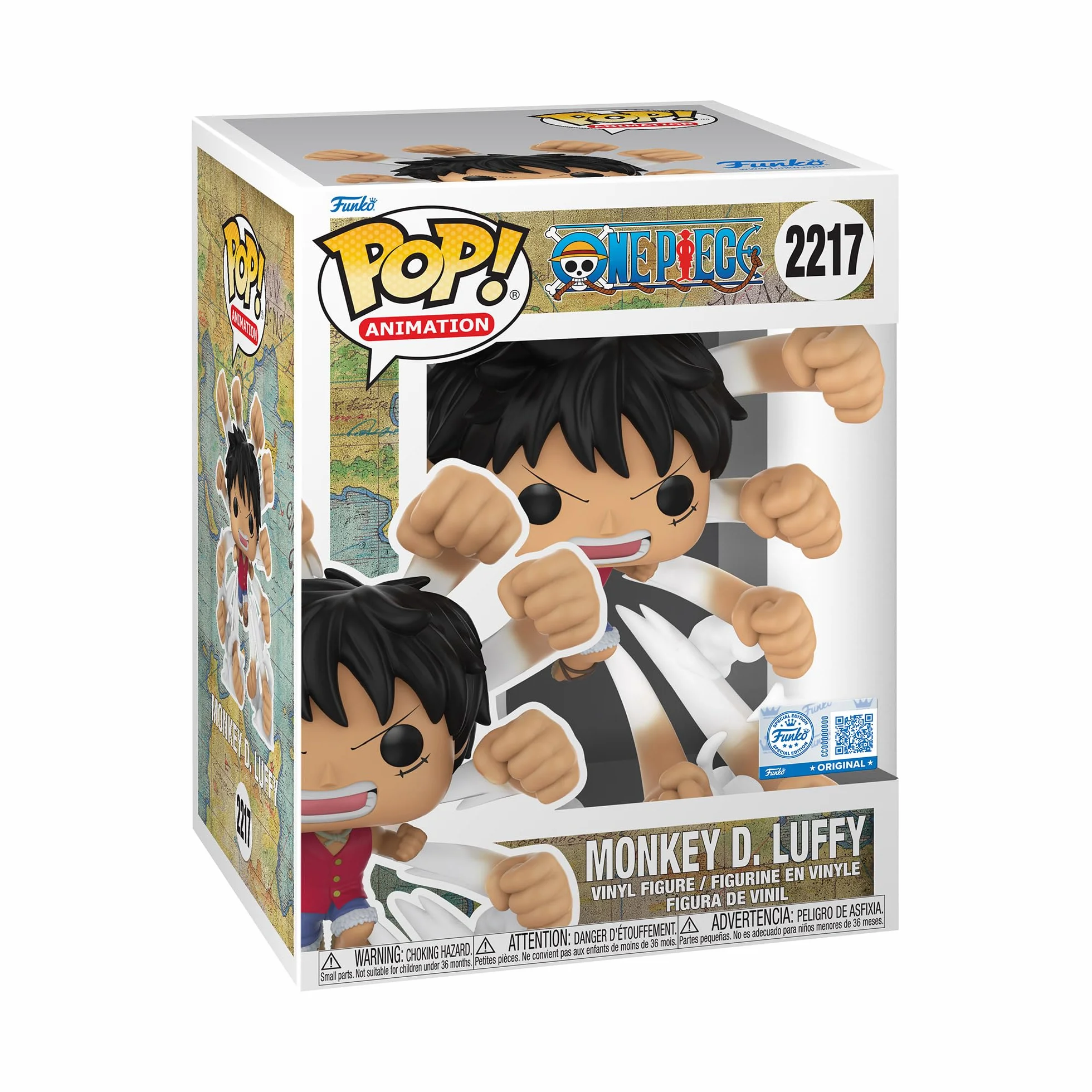Funko Pop! Premium One Piece Luffy Gum Gum Gatling Exclusivité Amazon Figurine en Vinyle de Collection