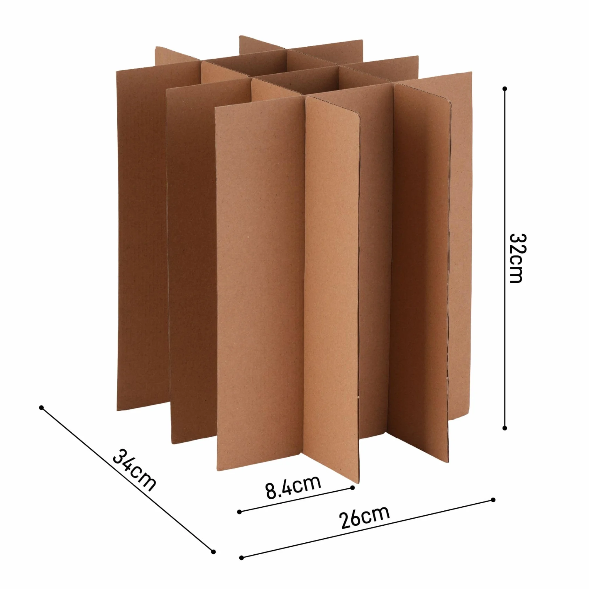 Lot de 5 cartons bouteilles avec croisillons 60 bouteilles protégées