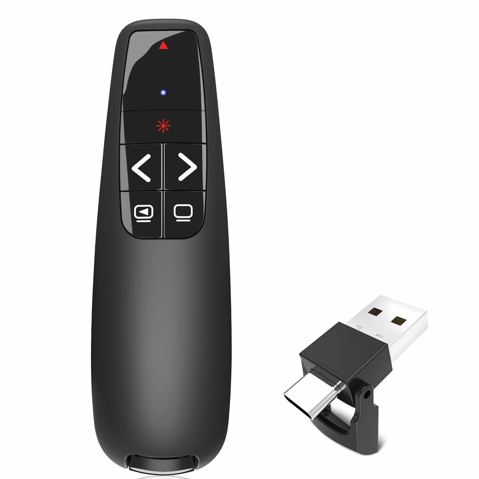 Clicker de présentation 2 en 1 USB C/A sans fil pour Mac ordinateur