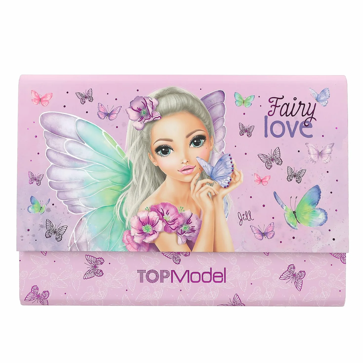 Depesche TOPModel Fairy Love Lot de papier à lettre violet motif papillons 24 feuilles 18 enveloppes