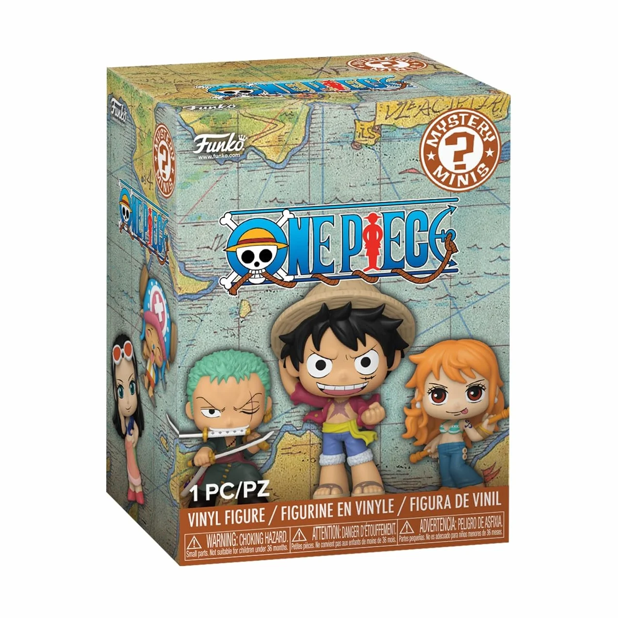 Funko Mystery Mini One Piece Straw Hat Crew Monkey D. Luffy Figurine en Vinyle de Collection Officiel