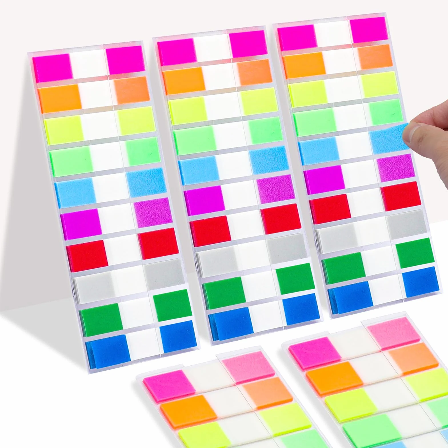 Post it Marque Pages Adhésifs 1000 Feuilles 10 Couleurs Réinscriptibles
