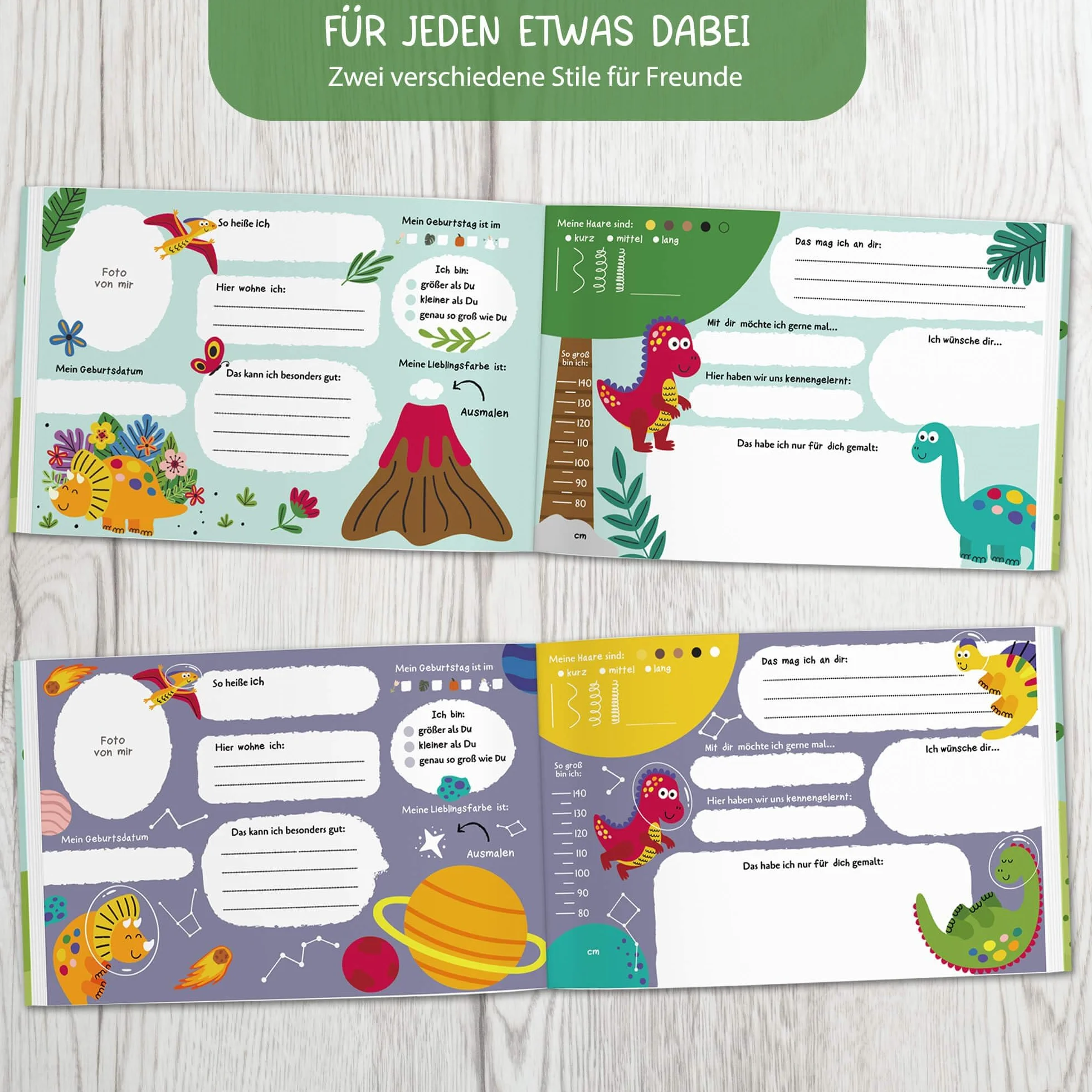 Livre d'amis BIROYAL pour garçons et filles, album d'amitié scolaire, cadeau rentrée des classes