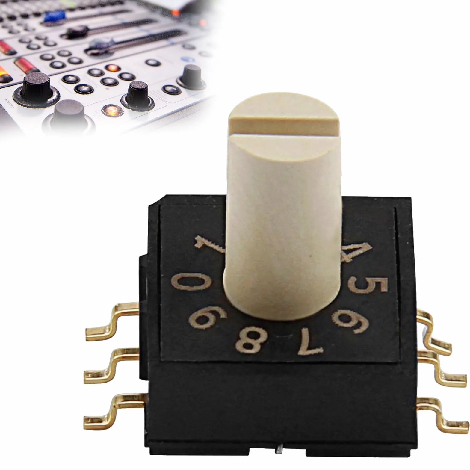 Commutateur RM3HAF-10 Interrupteur Rotatif 3 positions Audio Vidéo
