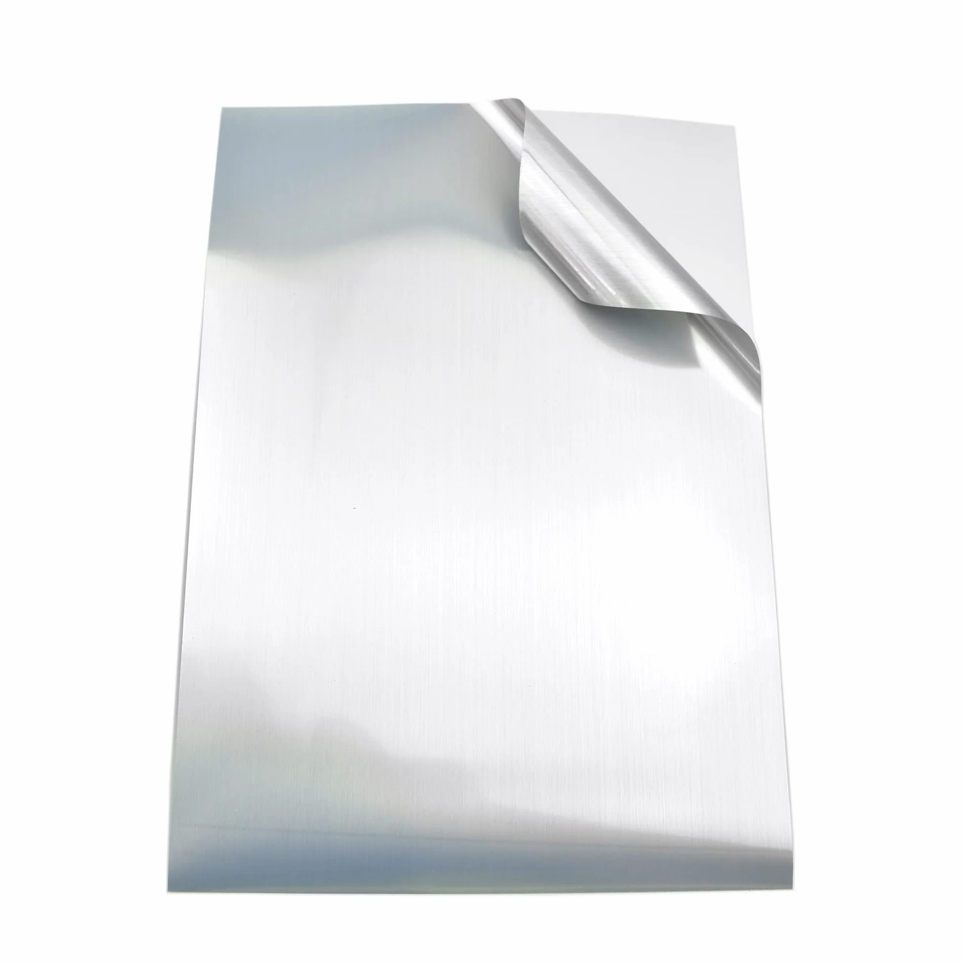 Feuilles d'autocollants en vinyle argenté brossé A4 Evergreen Goods™ | Imperméables, imprimables pour Cricut