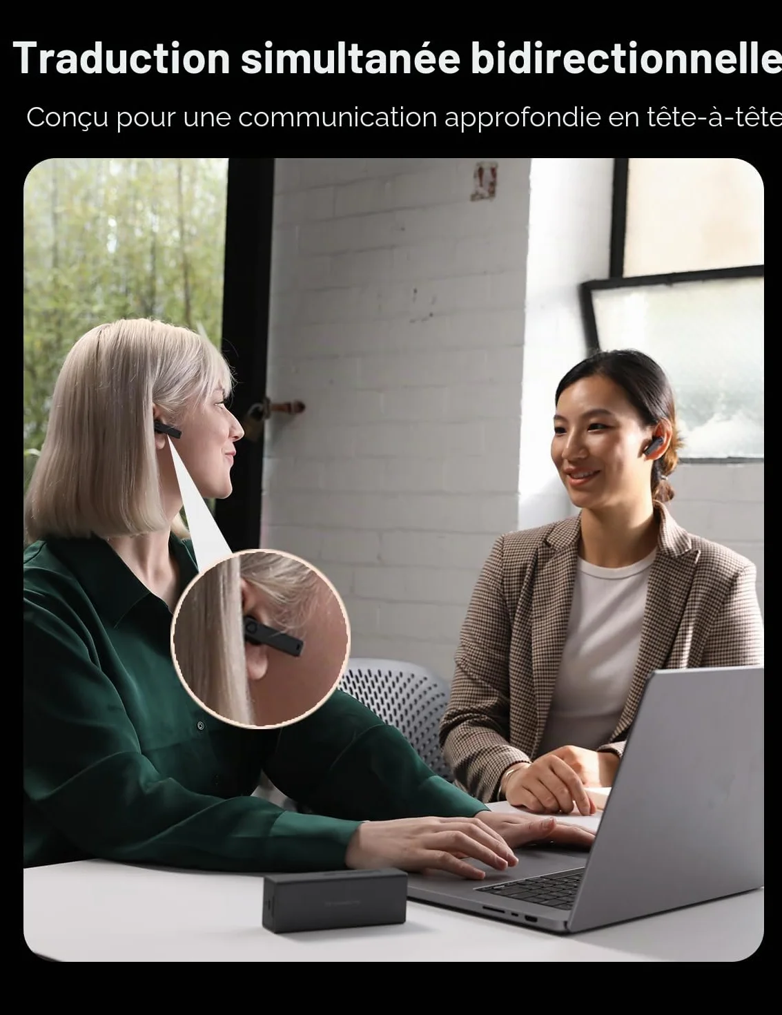Timekettle X1 AI Interpreter Hub, traducteur simultané 40 langues, précision 95%