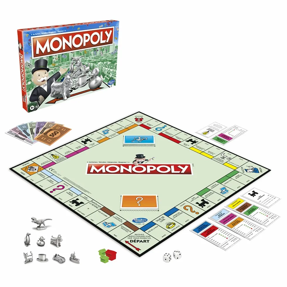 Monopoly Jeu de Plateau Familial Classique 2-6 Joueurs 8 Ans