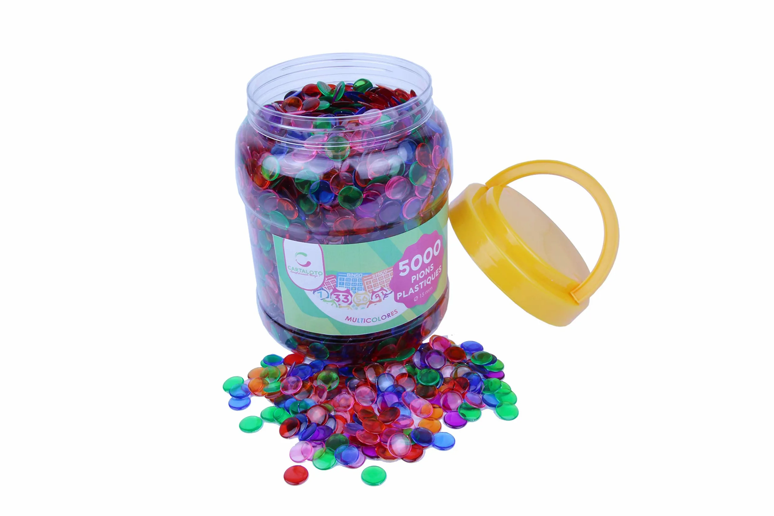 Boîte de 5000 Pions de Loto 15mm