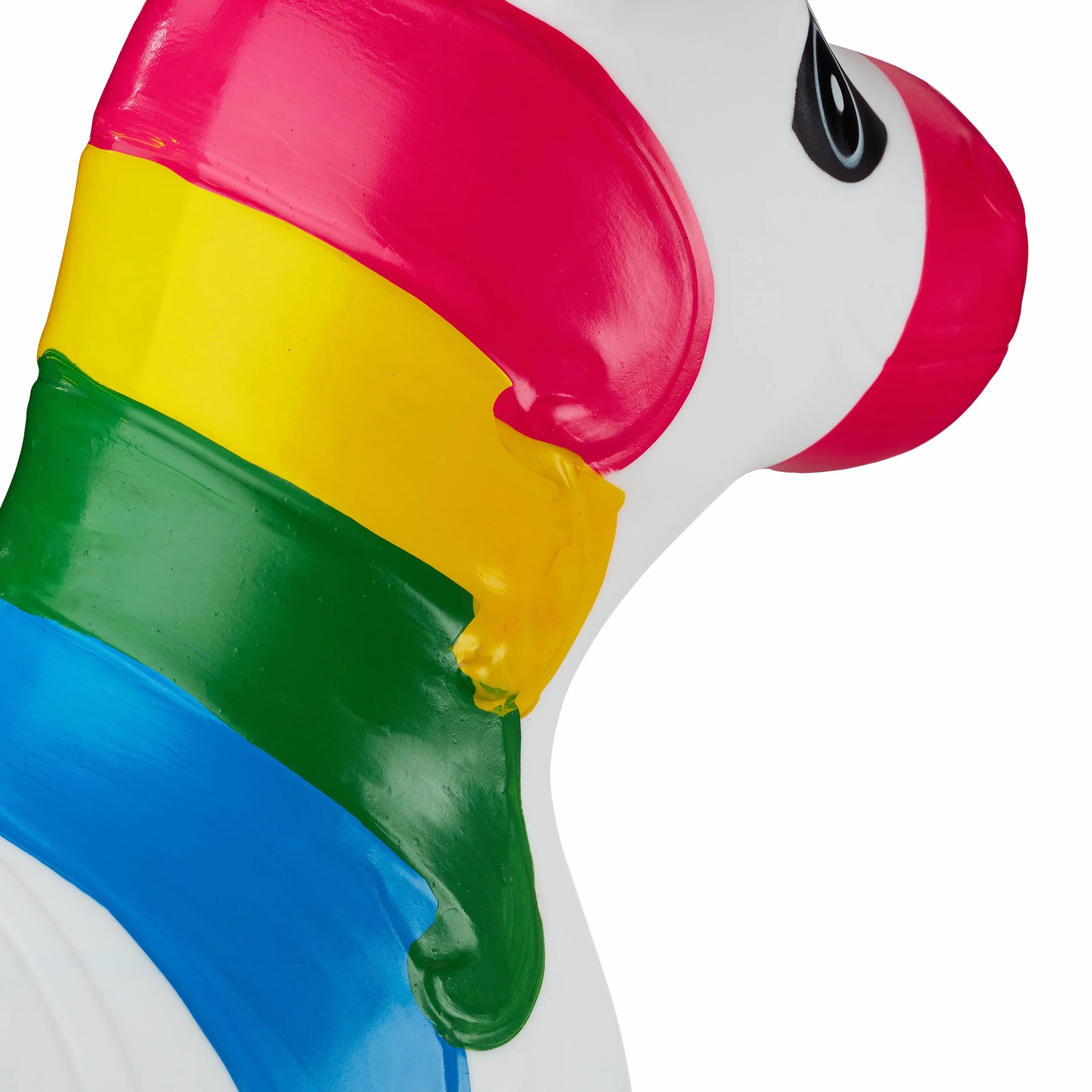 Relaxdays Animal Sauteur en Forme de Licorne, Charge Max. 50 kg, sans BPA, Pompe à air, Blanc