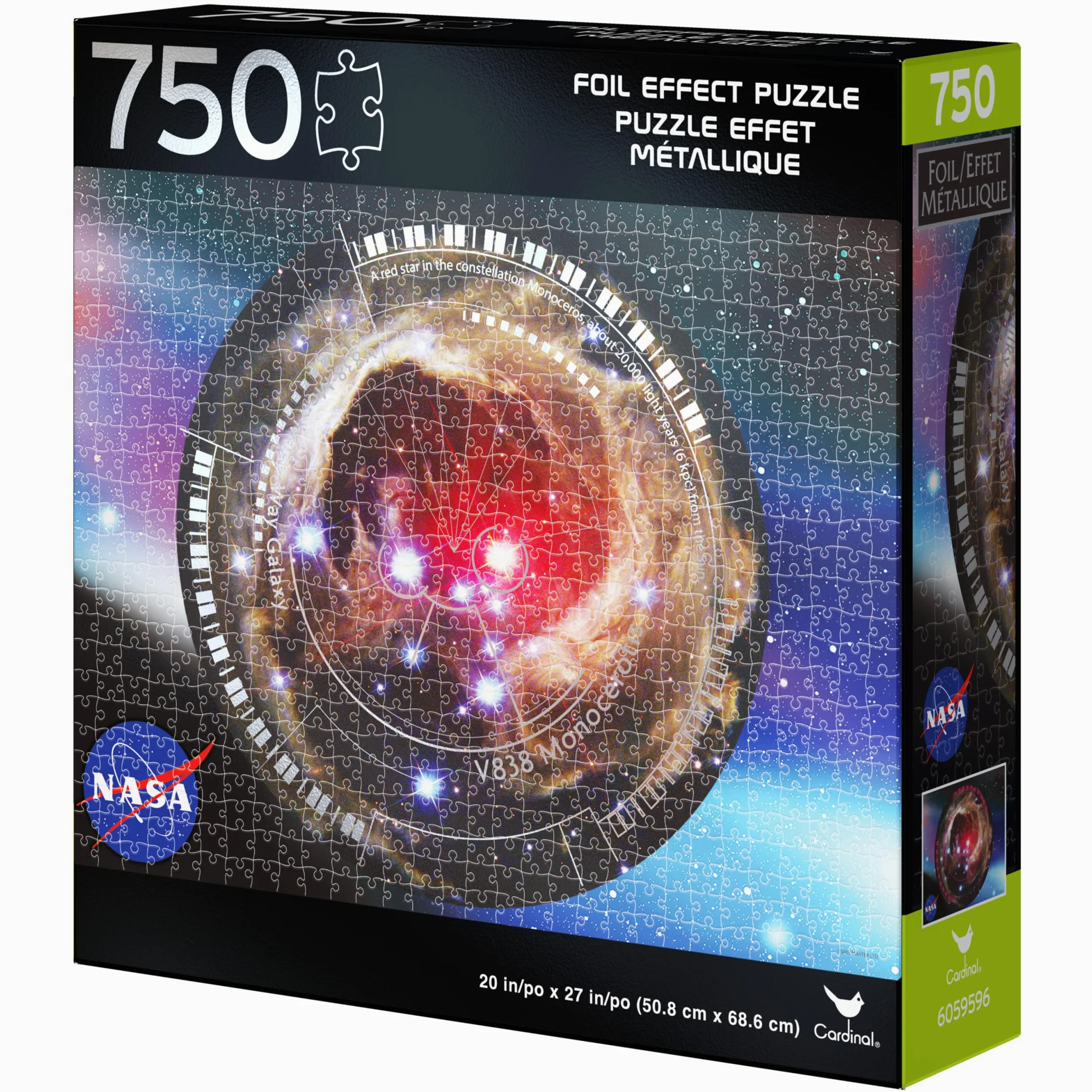 NASA, 750-Piece Foil Effect Jigsaw Puzzle Orion Nebula Novelty Galaxy Astronaut Space Themed, for Kids and Adults Aged 12 and up