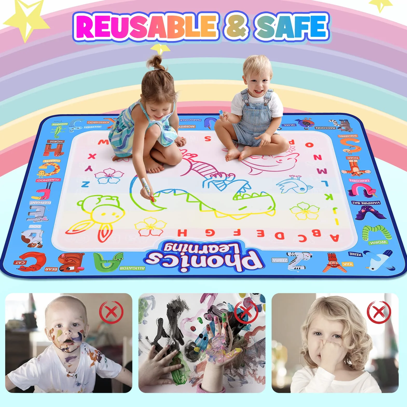 Tapis d'eau EUCOCO Jouet Enfant 1 2 3 Ans Cadeau Enfants Jeux Educatif
