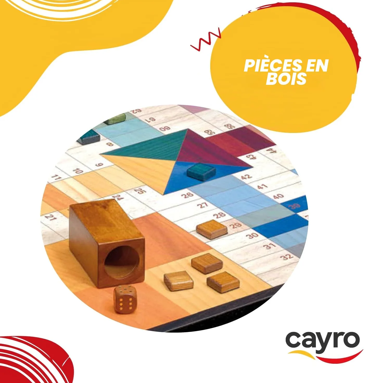 Cayro - 2631 - Jeu De Plateau - Petits Chevaux De Luxe