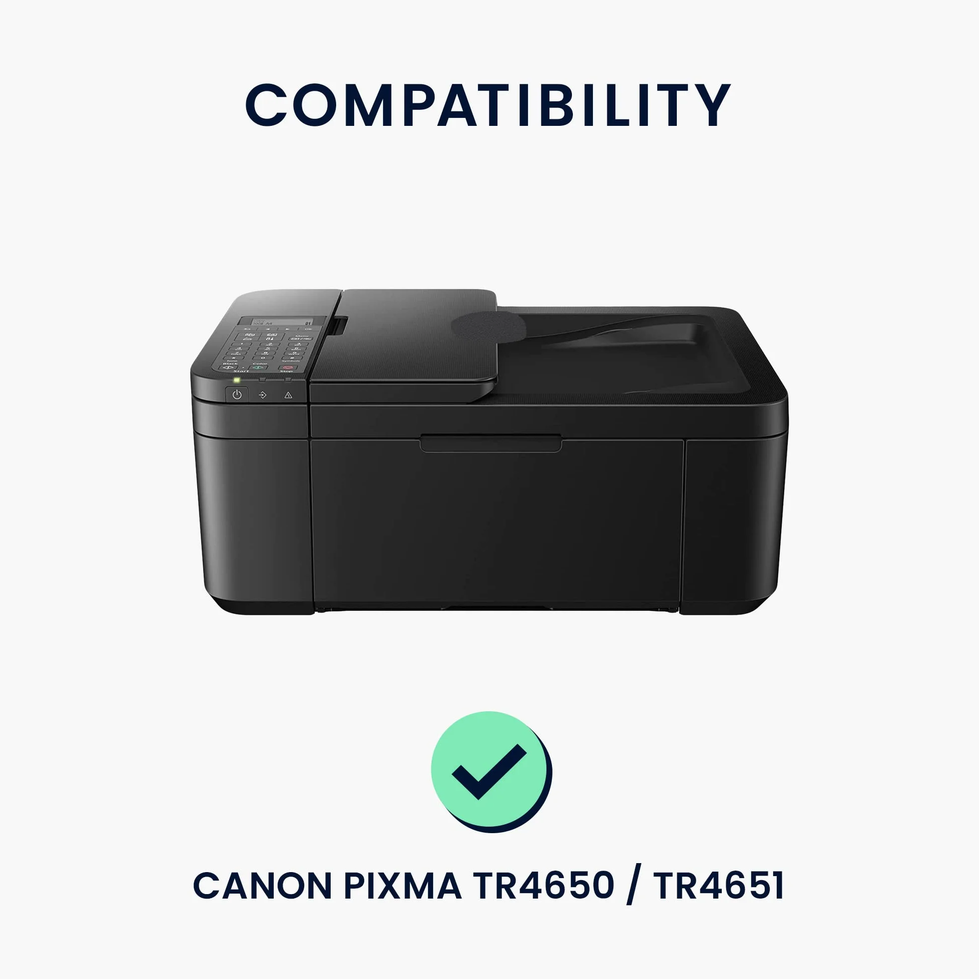 kwmobile Housse pour Canon Pixma TR4650 TR4651 TR47511i - Protection imprimante gris foncé