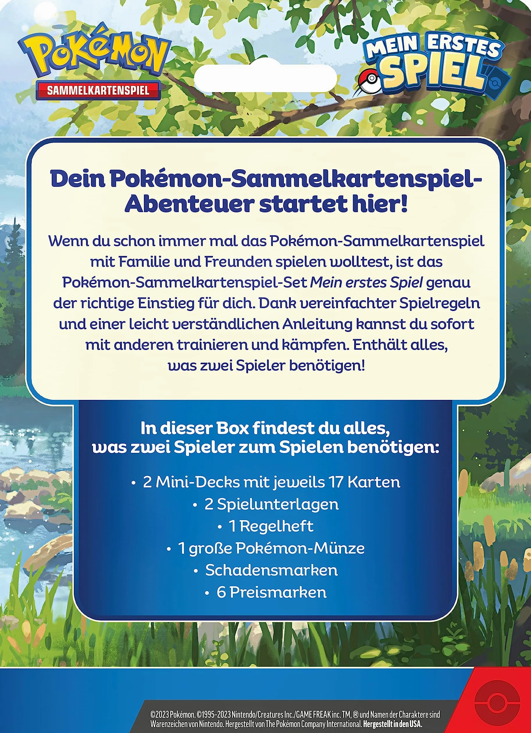 Pokémon Starter-Set My First Game-Glumanda and Schiggy