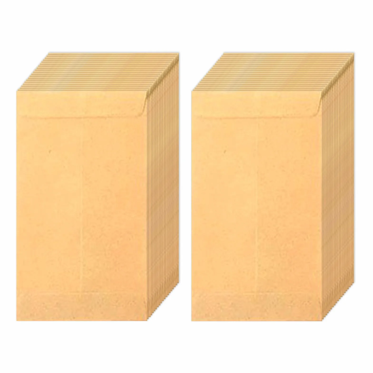 Enveloppes autocollantes marron 57 x 89 mm lot de 130 pour graines pièces monnaie perles