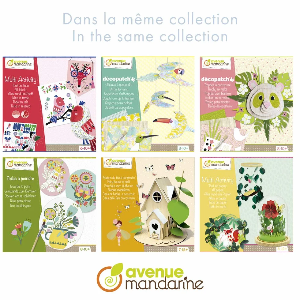 MY MANDARINE CO175C Boite créative Presse fleurs et herbier 6 ans+