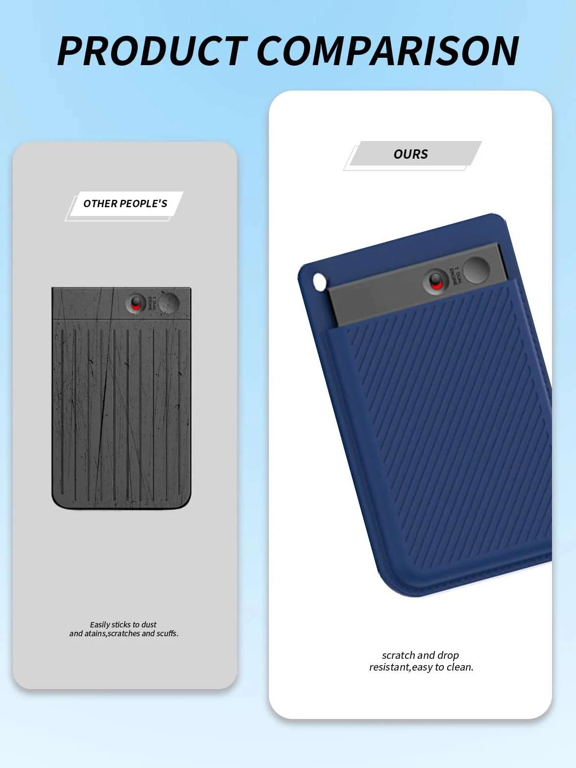 Étui pour enregistreur vocal PLAUD Note AI, lavable, protection antichute, bleu