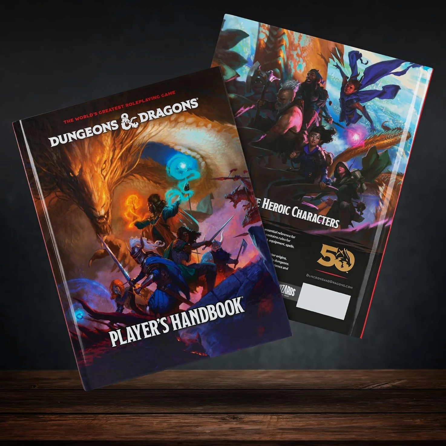 Donjons et Dragons Boîte d’initiation, kit de démarrage jeu de société DND 5e édition pour débutant avec 6 jeux de dés, sacs en flanelle, figurines, héros, écran maître, contenu imprimable
