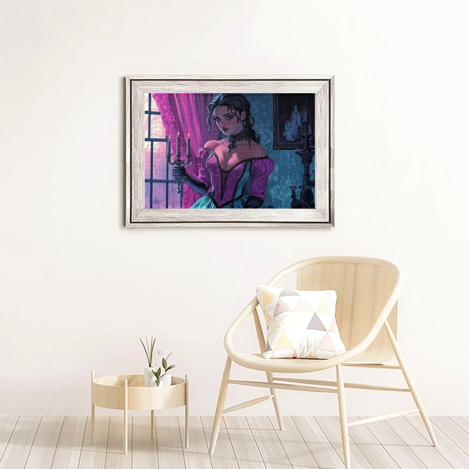 Femme Puzzle 1000 Pieces Gothique Puzzle Adulte Design Exclusif,Découpe Laser de Précision,Activité Familiale Anti-Stress,Décoration Murale Cadeau Homme pour PuzzleAmateurs d'art 50x75cm-z1439