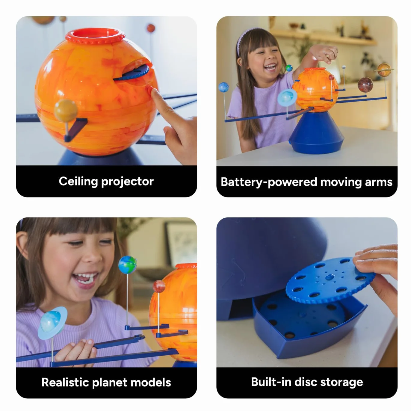 Learning Resources GeoSafari Système Solaire motorisé avec projecteur Apprentissage Astronomie Enfants 5+