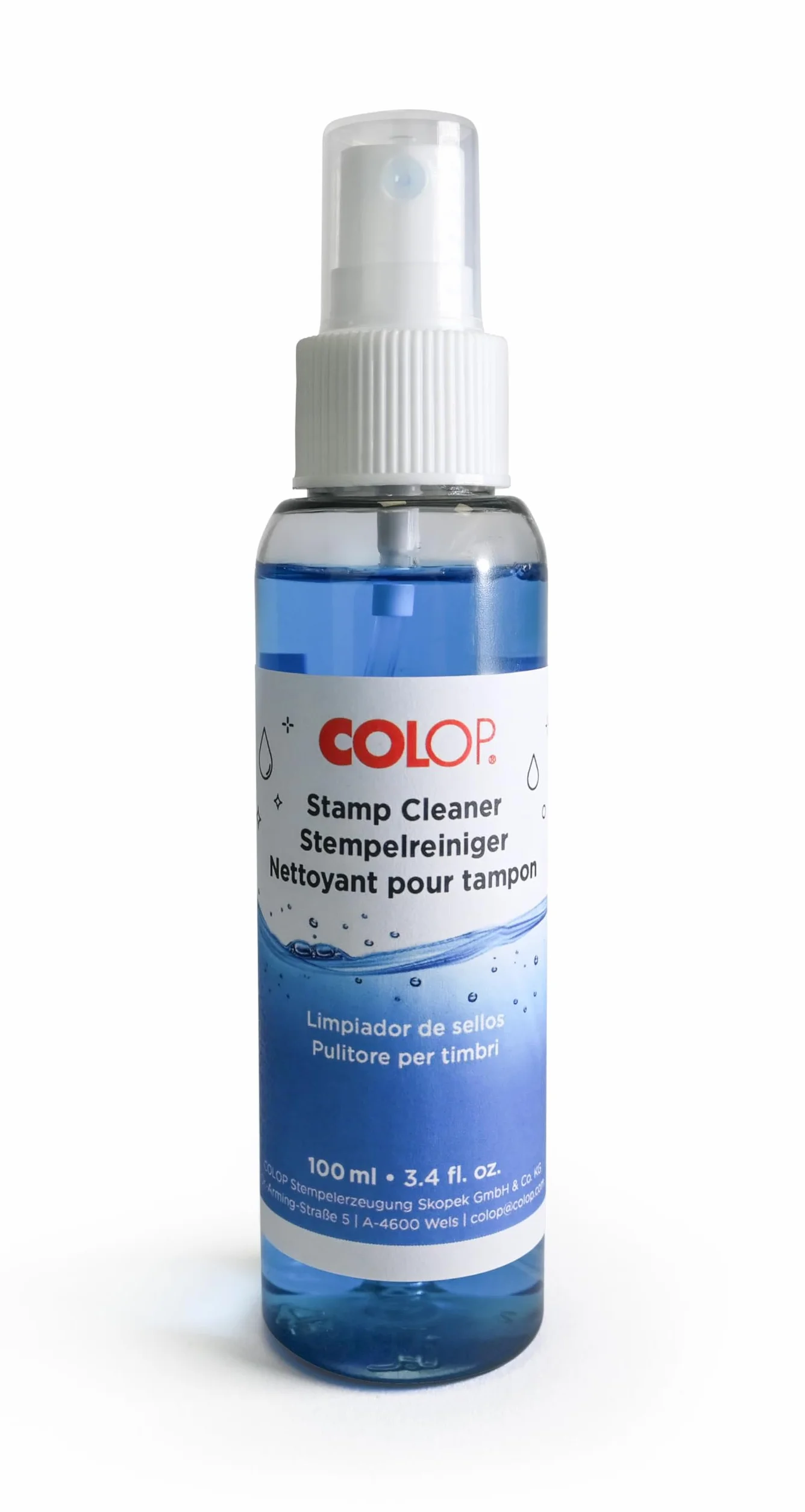 Nettoyant pour tampons COLOP 100 ml Solution nettoyante transparente
