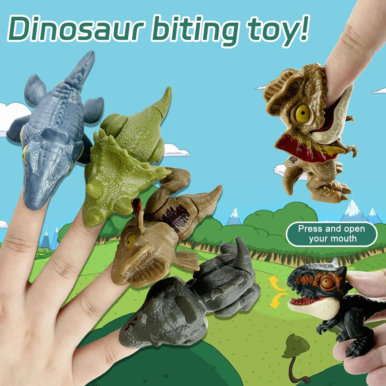 Dinosaure Jouet Ensemble, ABS Mini Dinosaure 10 Pcs, Mignon Durable pour Enfants Garçons Filles