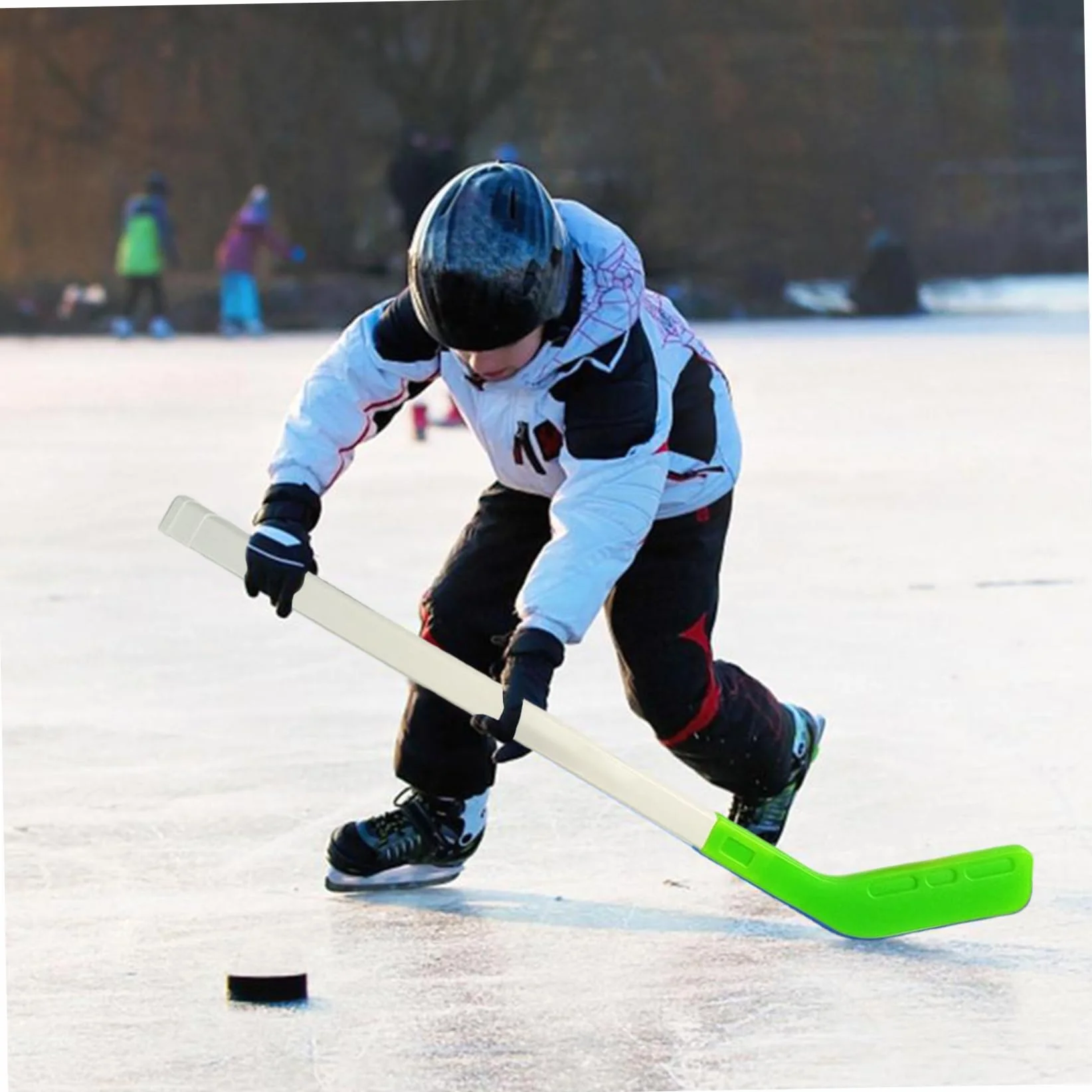 Kit de Hockey Enfants 72 cm Crosse avec 2 Balles Entraînement Ludique