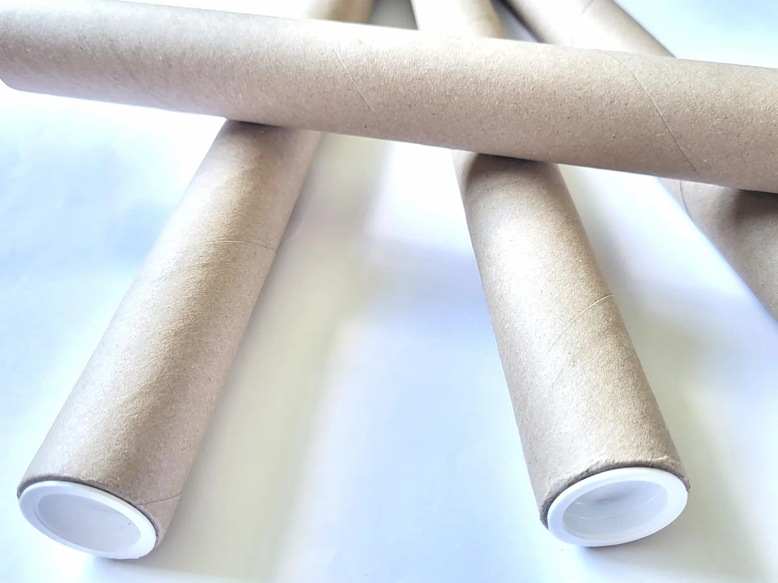 Tubes postaux en carton solides 25 mm x 330 mm lot de 4