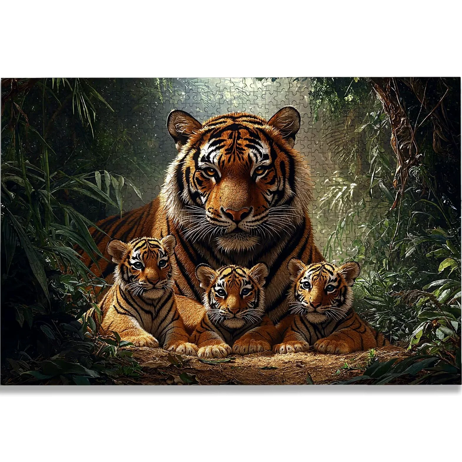 Puzzle Tigre 1500 Pièces Adultes, Puzzle 1500 Pièces pour Adultes et Enfants à Partir de 14 Ans, Animal Puzzles Bois de Qualité Supérieure avec Une Boîte d'Emballage Exquise, Cadeau Femme/Homme, -1511