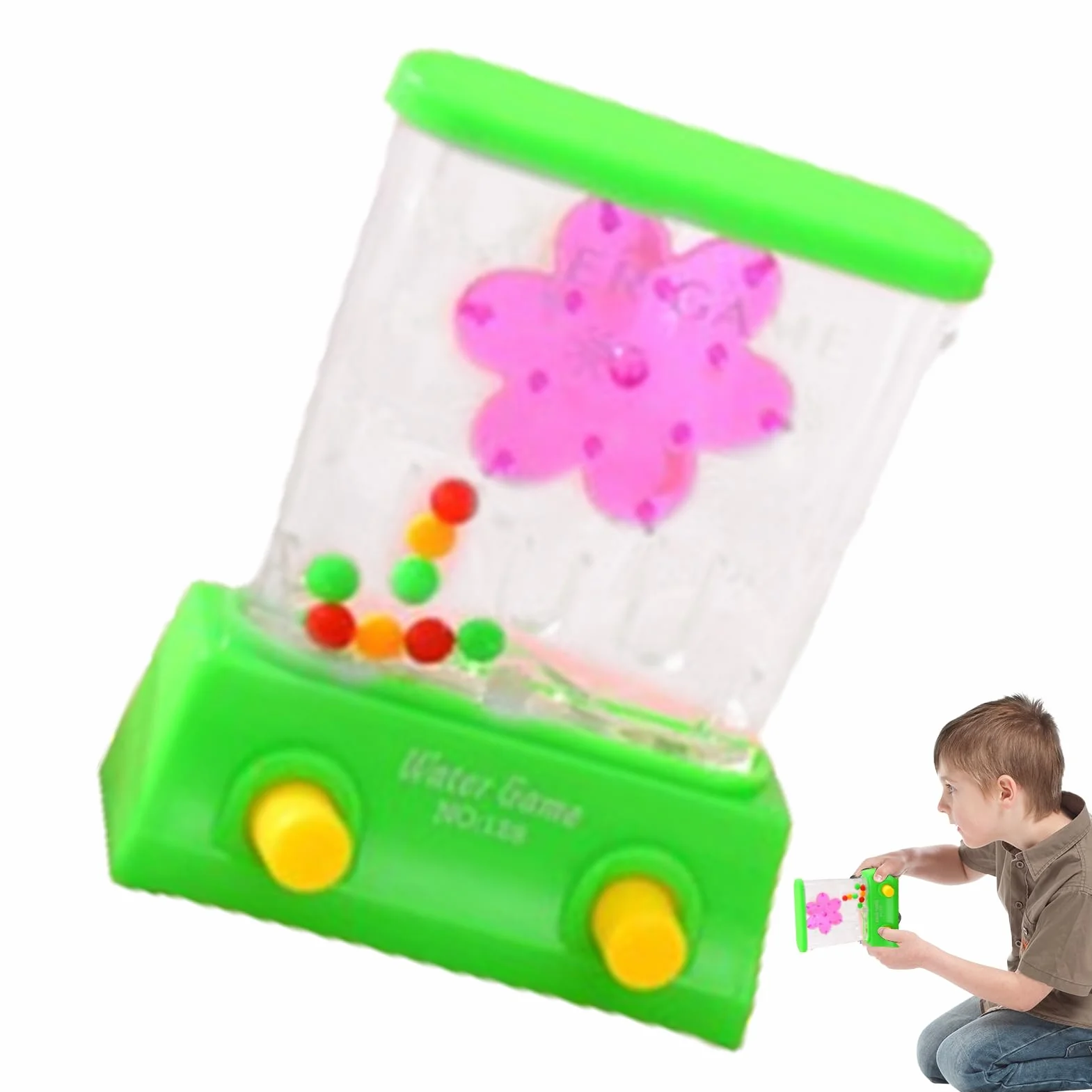 Jeu d'arcade aquatique portable avec anneau jouets de plage éducatifs motricité fine