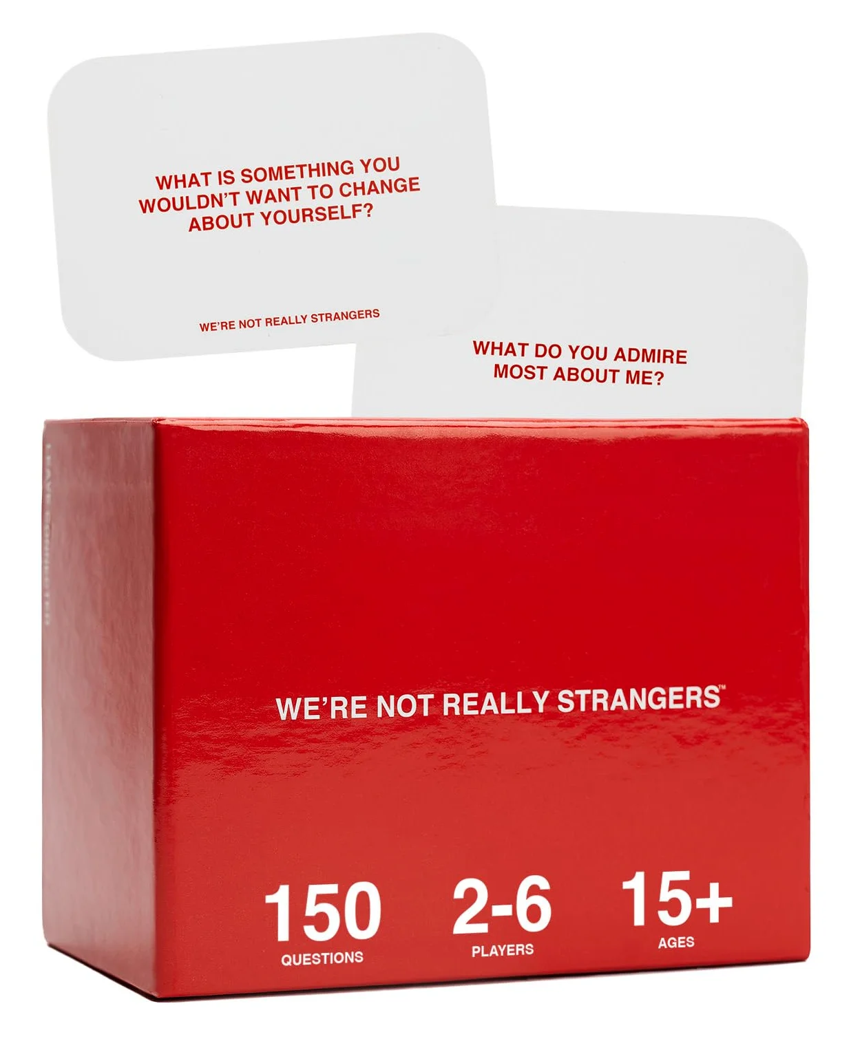 WE'RE NOT REALLY STRANGERS Jeu de cartes - un jeu de cartes interactif et brise-glace pour adultes (français non garanti)