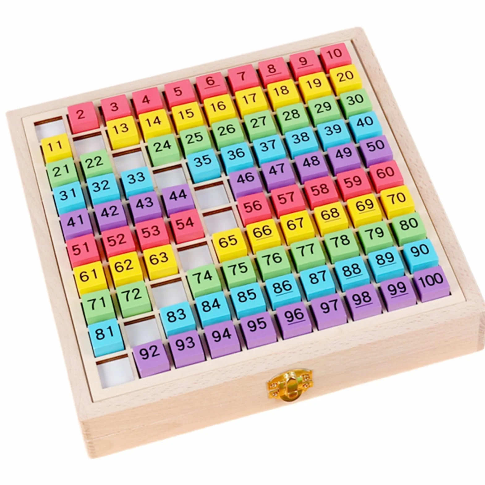 Tableau de chiffres à compter avec perles lumineuses, centaines de chiffres, design compact, exercice pratique d'arithmétique