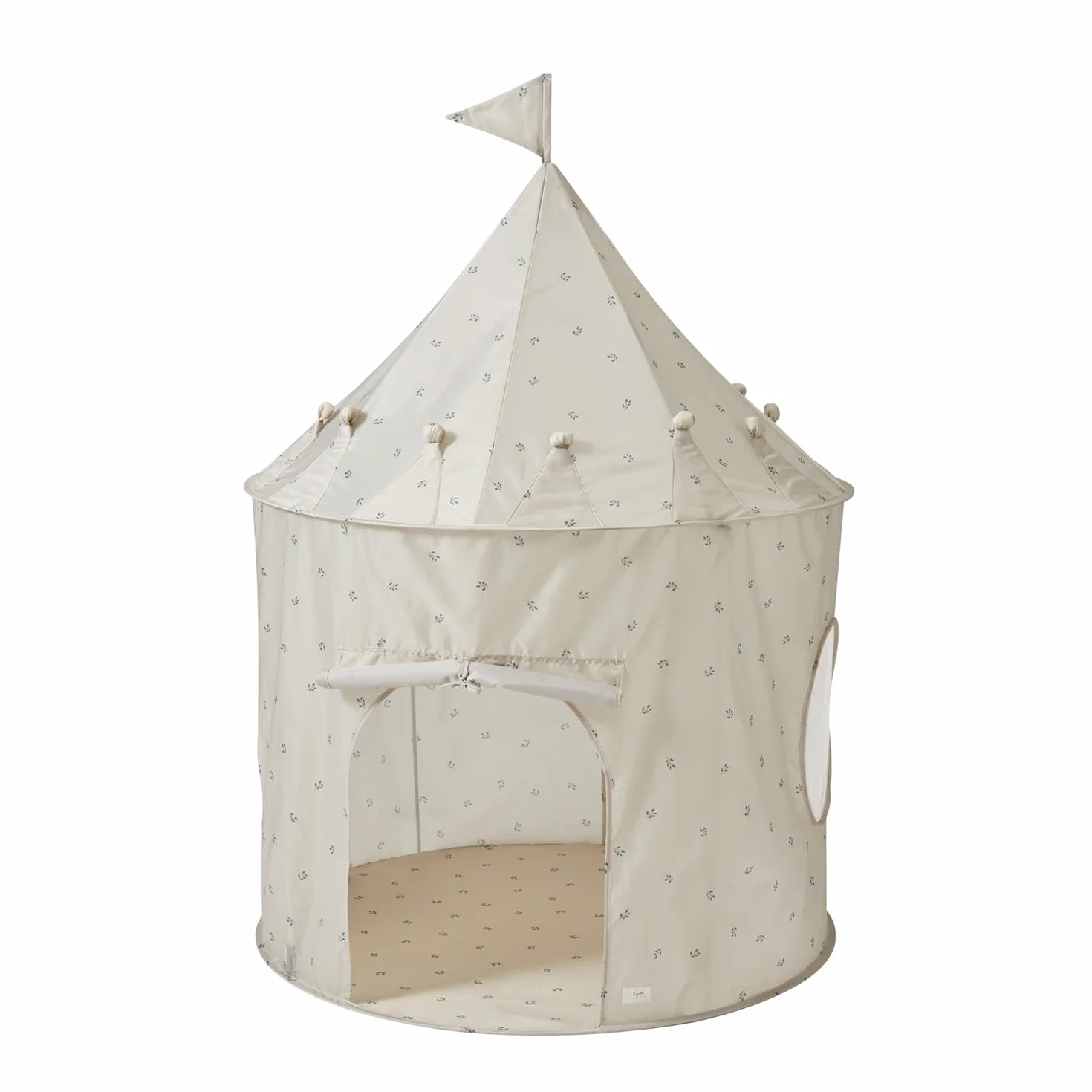 3 Sprouts Tente de Jeu Enfant Intérieure et Extérieure Cabane Château Maison de Jeu Myrtille Taupe