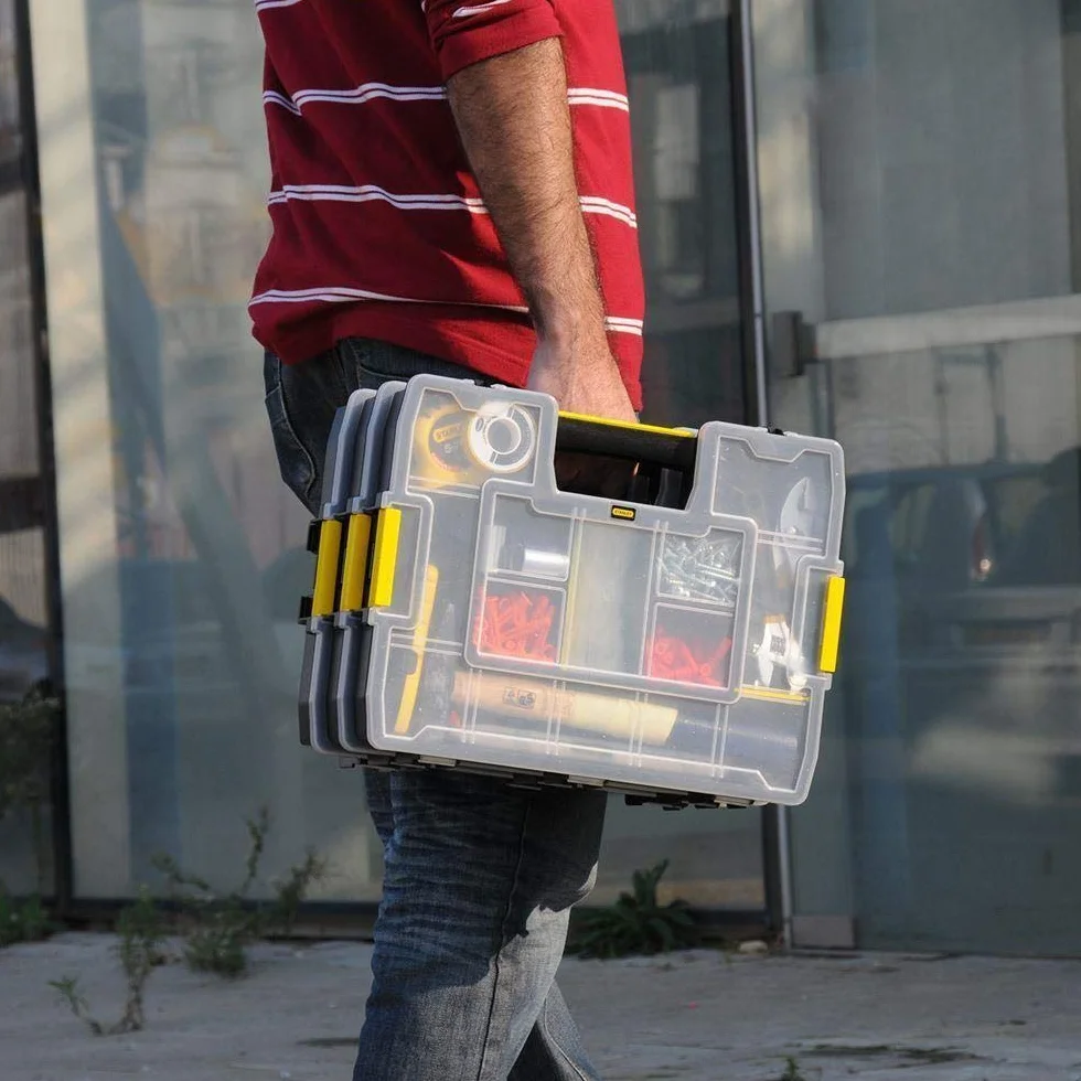 Stanley 1-97-483 Organiseur à Intercalaires mobile 37,5 x 6,7 x 29,2 cm Noir/Jaune