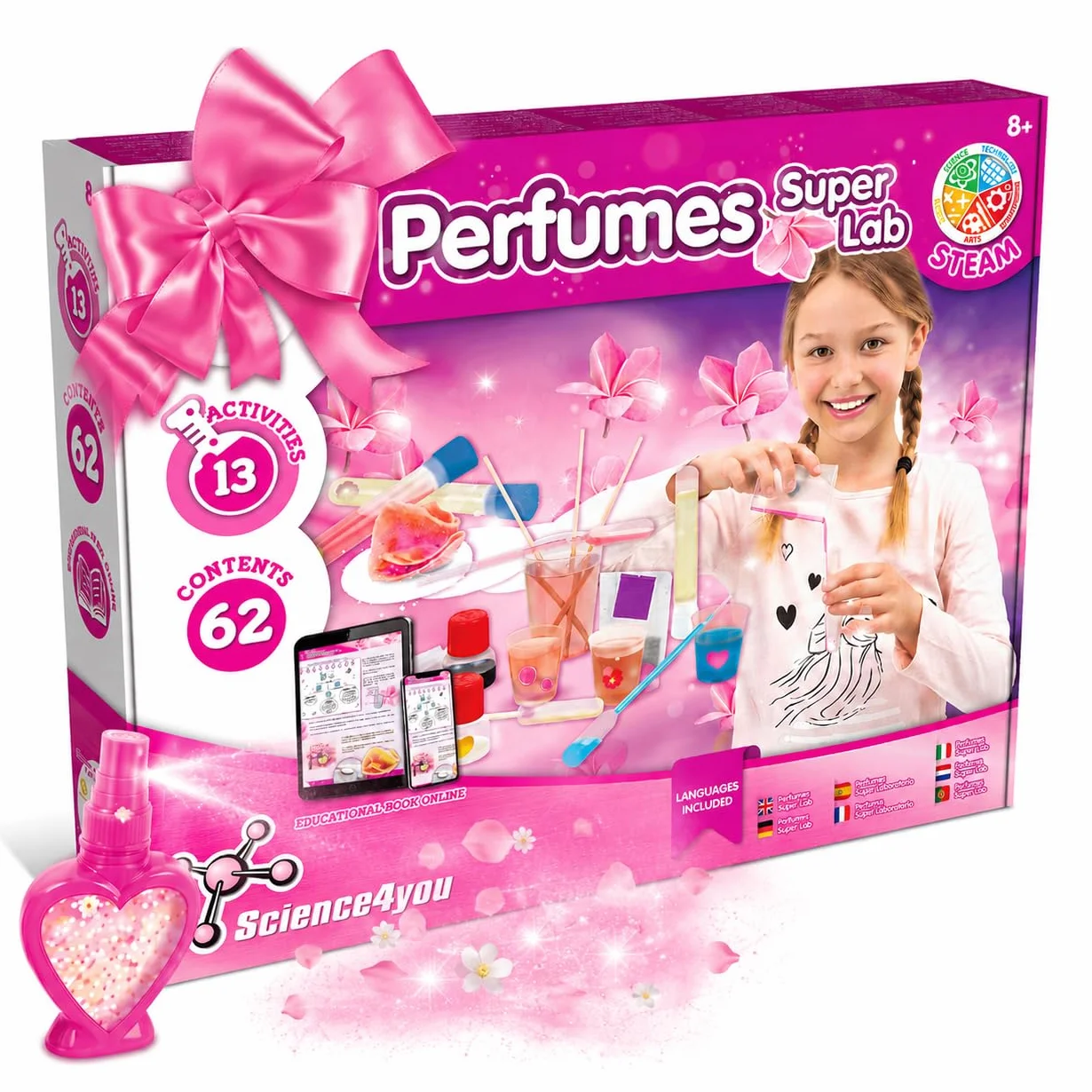 Science4you Super Laboratoire de Parfum pour Enfants +8 Ans - Kits Éducatifs de Sciences avec 13 Experiences