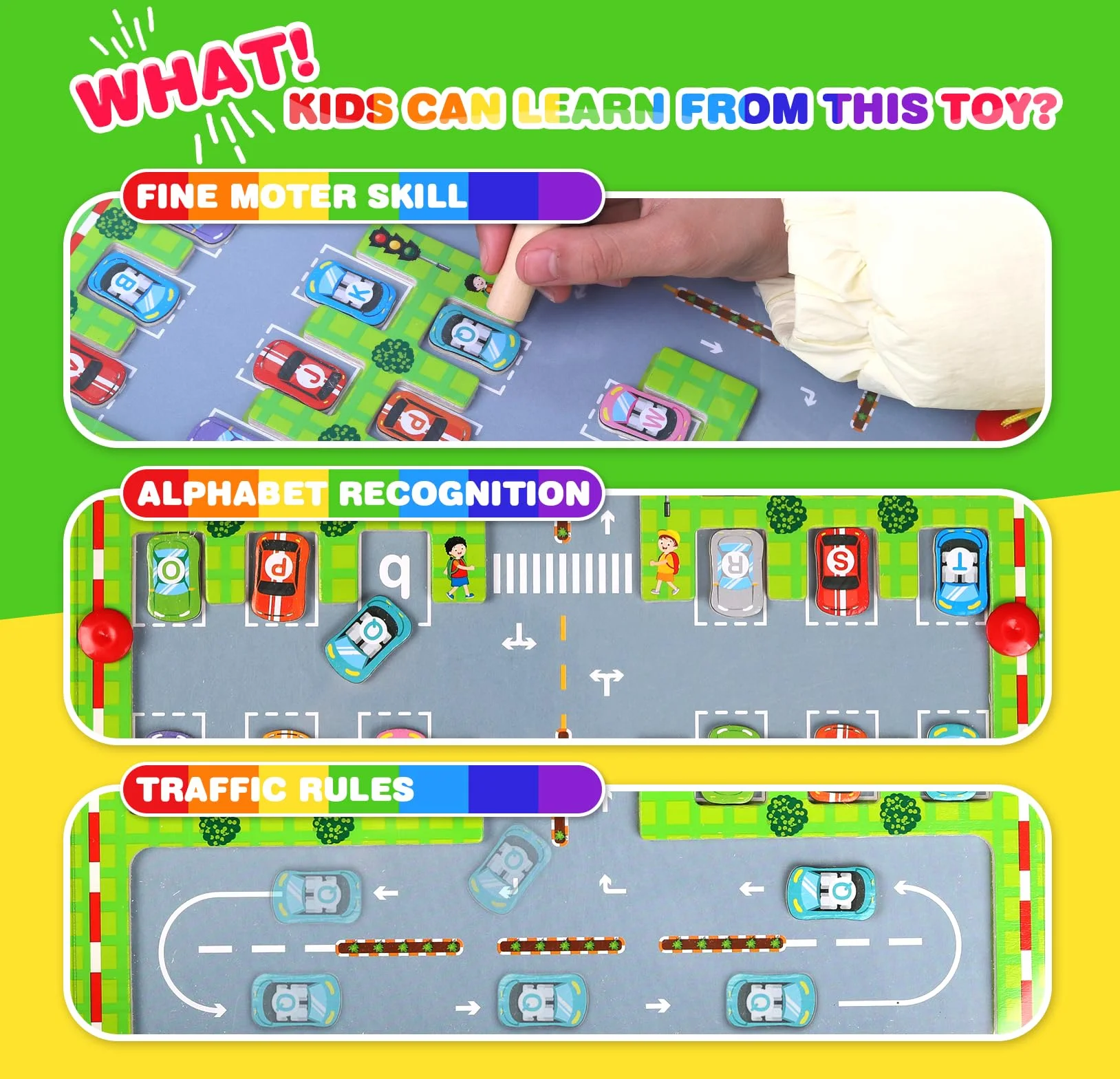 Jouet Montessori Alphabet Labyrinthe Magnétique 3-6 Ans Jeux Éducatif Cadeau Enfant