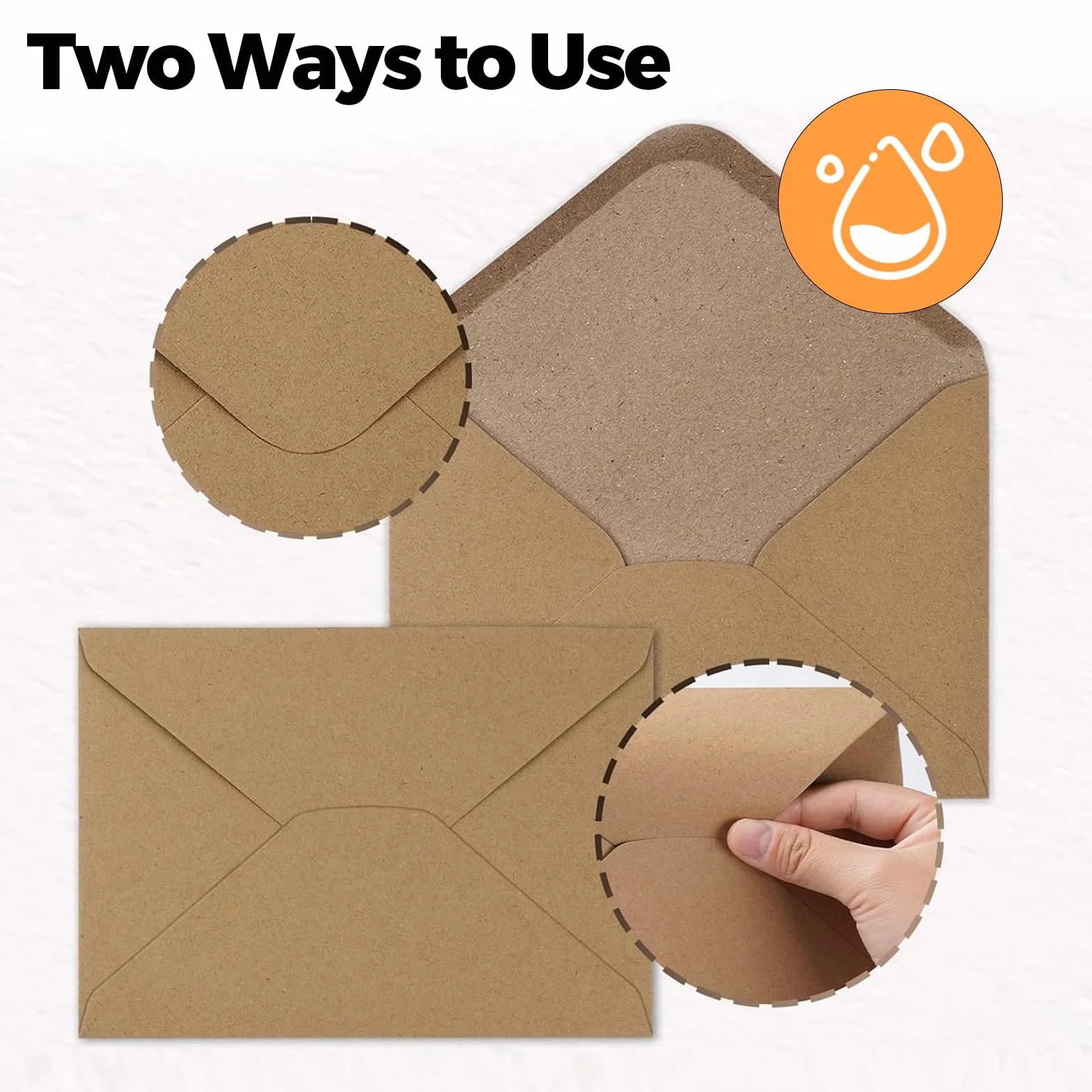 Enveloppes Kraft DIN C6 162x114 mm 25 pièces