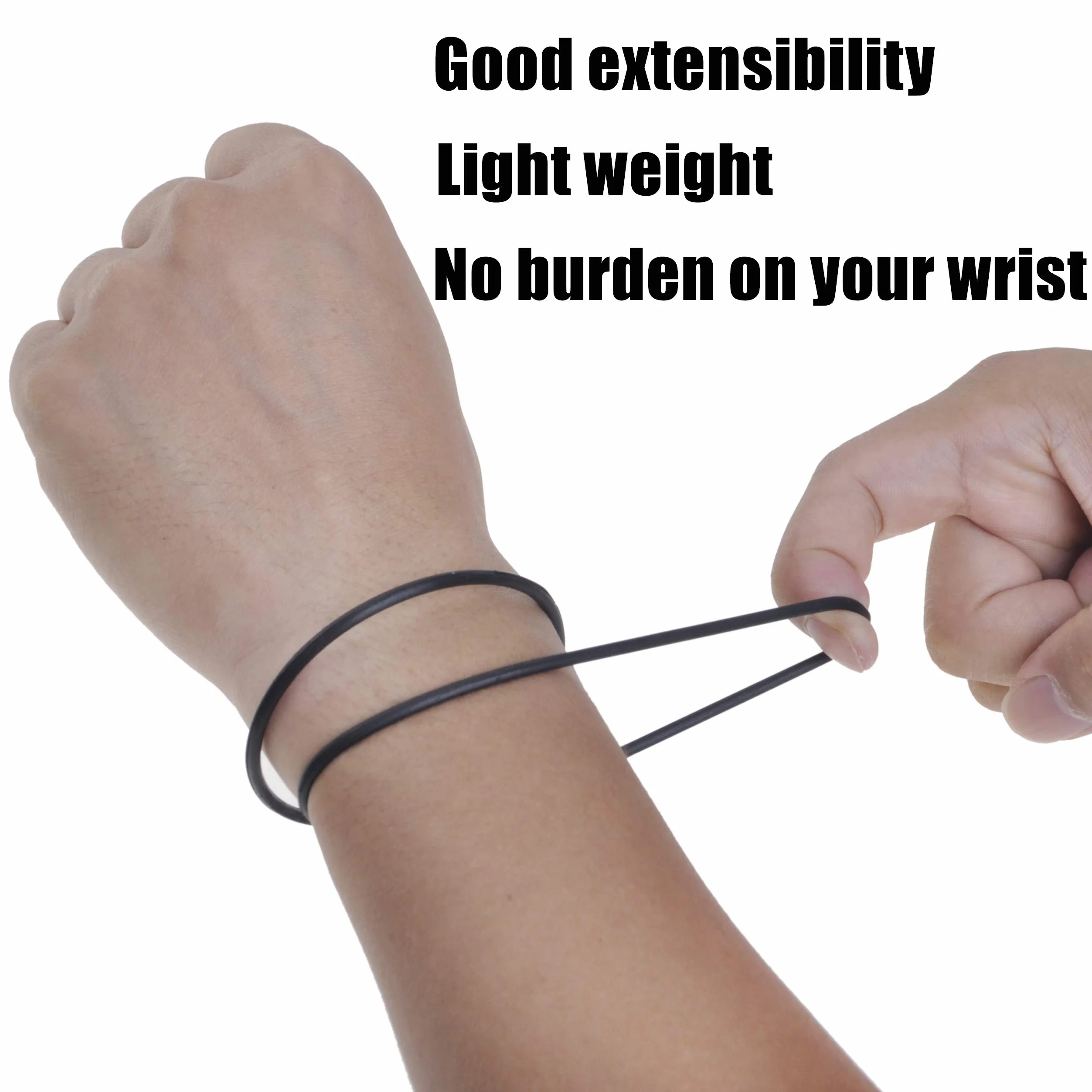 100 pcs Jelly Bracelets 20,3 cm Coque en silicone Bracelets assortis en caoutchouc