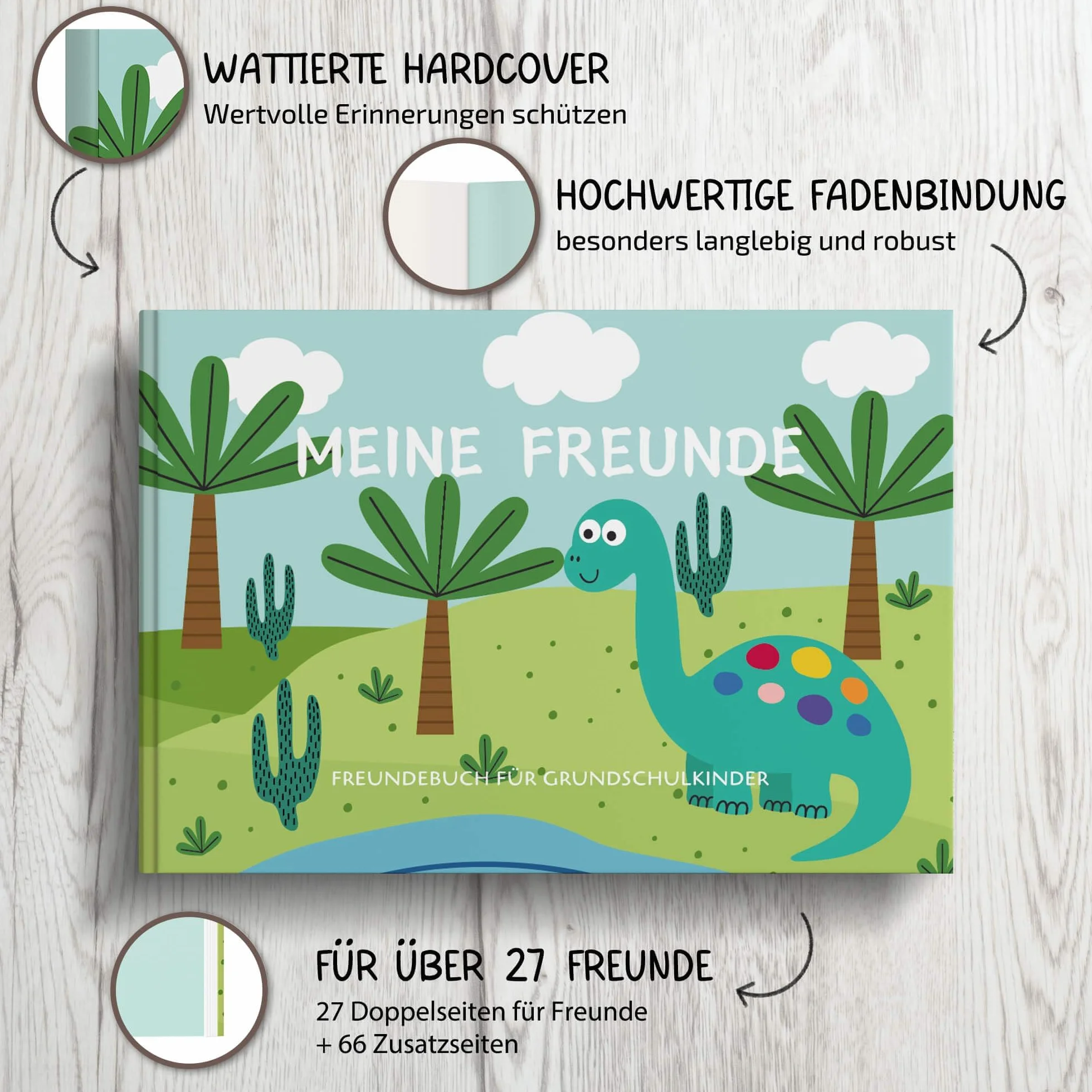 Livre d'amis BIROYAL pour garçons et filles, album d'amitié scolaire, cadeau rentrée des classes
